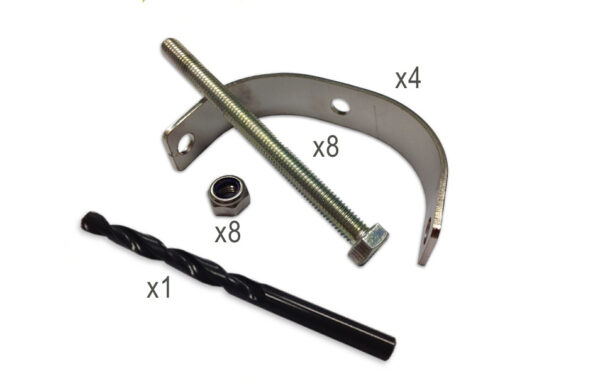 Stainless steel mounting kit